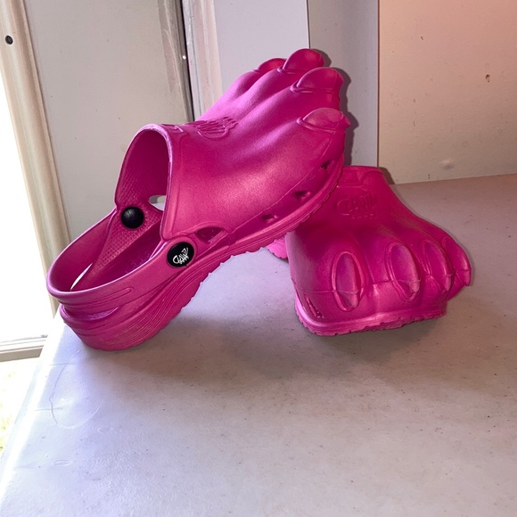 Clawz pink childrens Sz 13 slip on shoe clogs - Picture 3 of 10